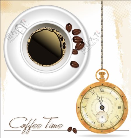 咖啡时间设计矢量图01