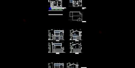 二层度假别墅建筑图