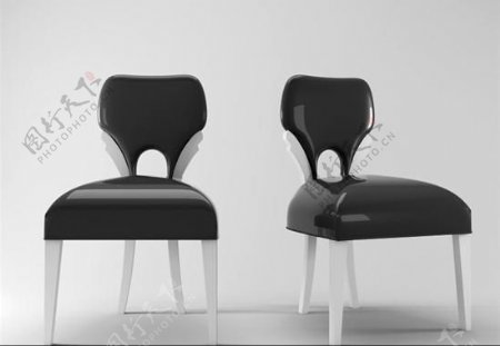 黑色的椅子3d模型