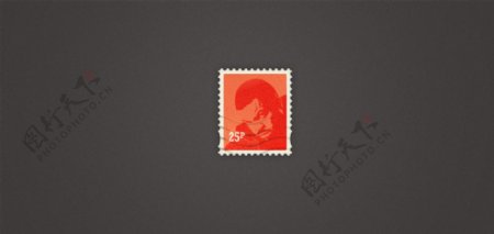 复古欧式邮票PSD素材