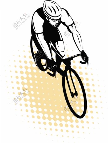 男骑自行车骑自行车赛车