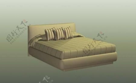 室内装饰设计3D模型之外国床10