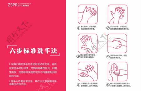 6步标准洗手方法图片