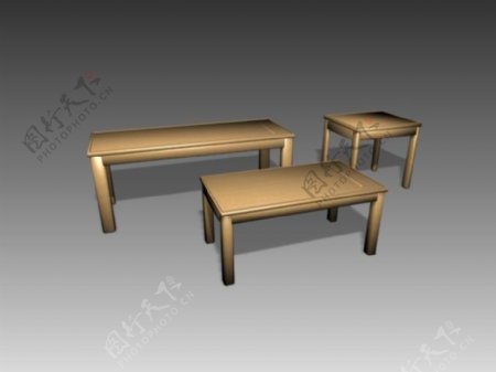 常见的桌子3d模型家具图片19