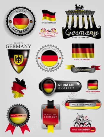 德国元素德国国旗