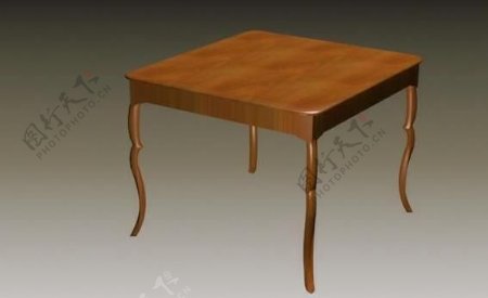 室内家具之外国桌子123D模型