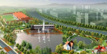 河北太阳湖公园景观施工图