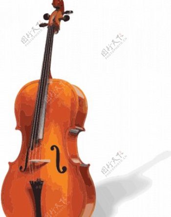 一个大提琴矢量图像