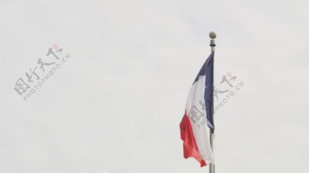 德克萨斯国国旗在风中飞扬的4K超高清视频免费下载