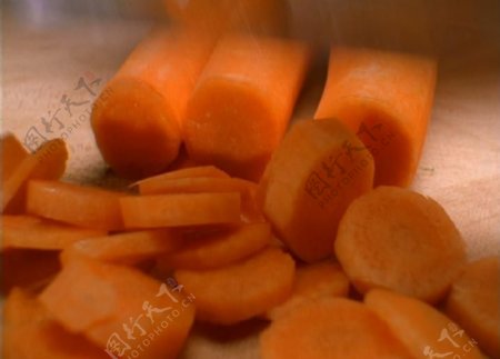 切胡萝卜高清动态素材图片