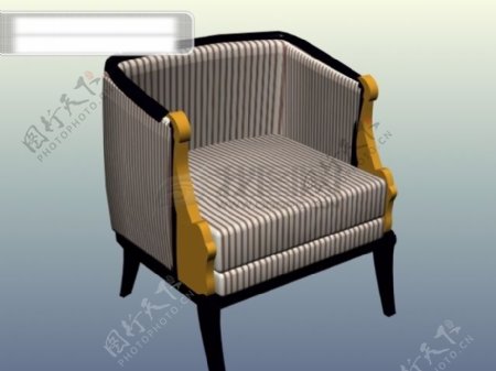 3d欧式沙发椅