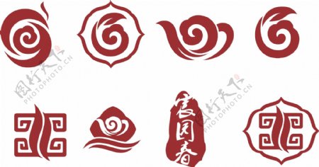 中国风茶文化纹样