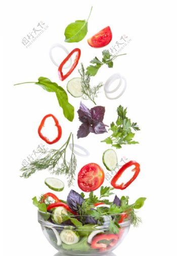 蔬菜色拉图片