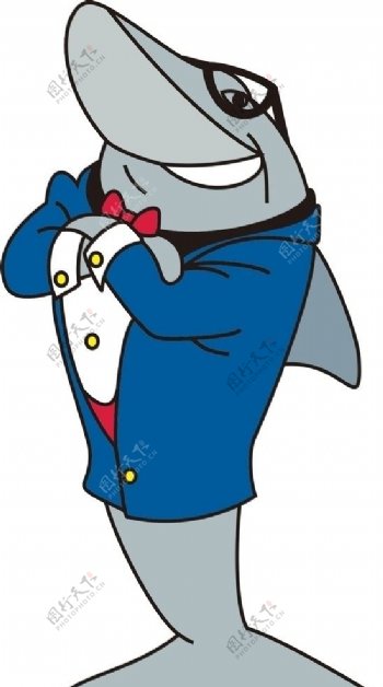 海洋公园吉祥物鲨鱼cdr图片