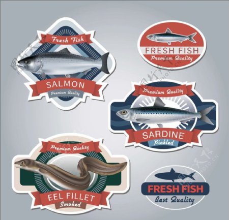 海鲜海产商标图片
