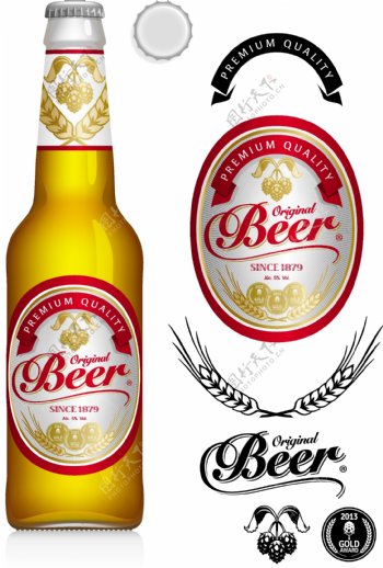 啤酒设计啤酒商标图片