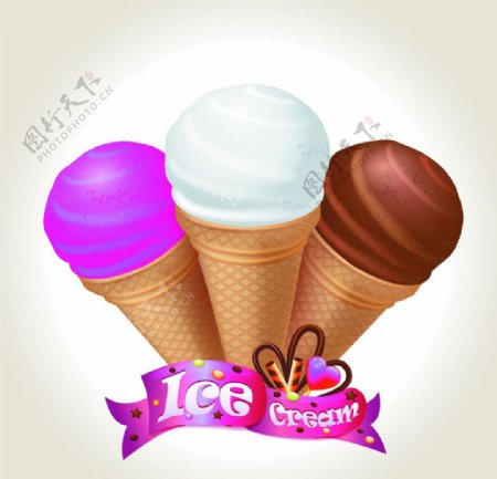 冰淇淋雪糕图片
