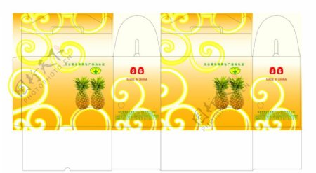 菠萝彩盒图片