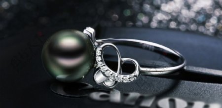 时尚珠宝首饰珍珠戒指图片