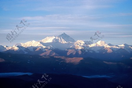 西藏日喀则珠峰珠穆朗玛峰夕阳晚霞晨光04图片