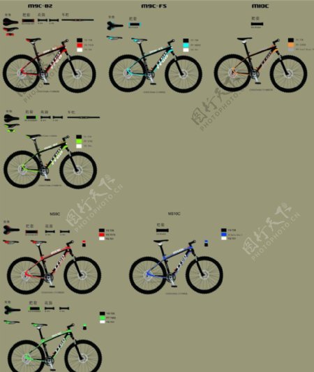 碳纤自行车自行车图片