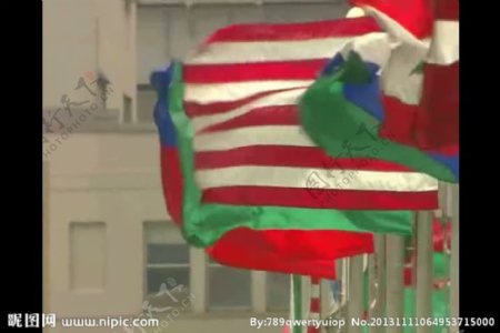旗帜视频素材