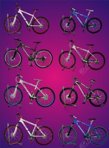 山地车法拉利红色自行车图片