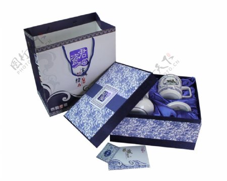青花瓷礼品礼盒图片