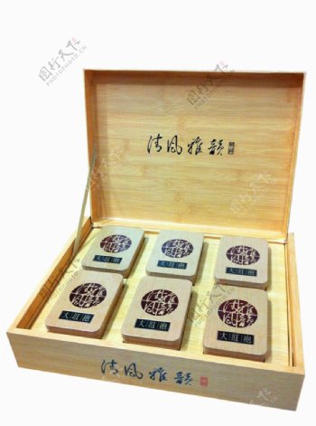 大红袍茶叶礼盒清风雅韵乌龙茶礼盒图片