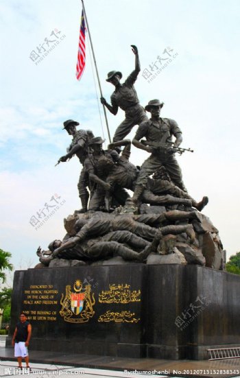 马来西亚革命军雕塑图片