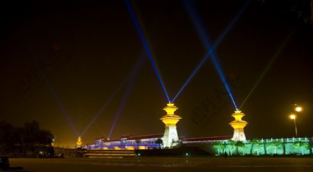 大成桥夜景图片