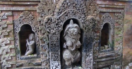 泰国水神庙壁窟图片