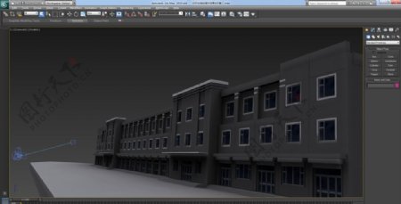 北环加油站3D楼体三维模型文件图片