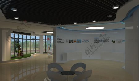 企业展厅设计效果图图片