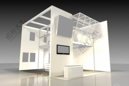 商业展厅3D模型图片