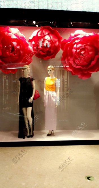 Dior最新花型橱窗秀图片