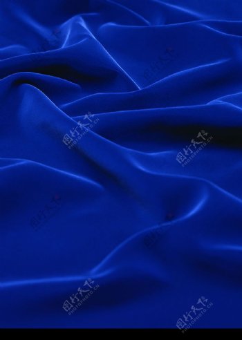 深蓝色丝绸背景图片