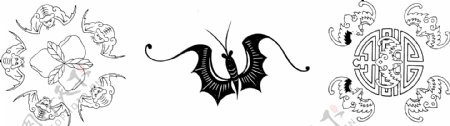 福寿蝙蝠纹样图片