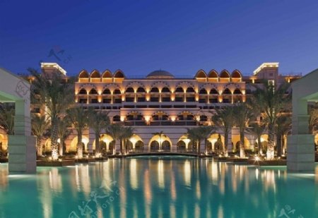 阿联酋阿拉伯伊斯兰酒店夜景图片