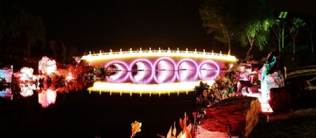 长春南湖夜景图片