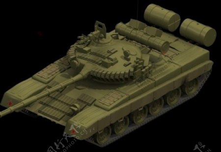 T80坦克三维模型图片