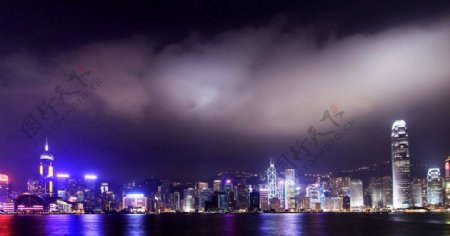 香江夜景图片