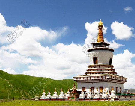 西藏佛塔图片