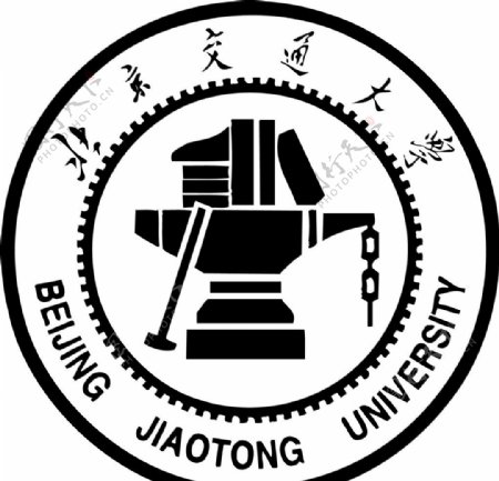 矢量北京交通大学校徽x2图片