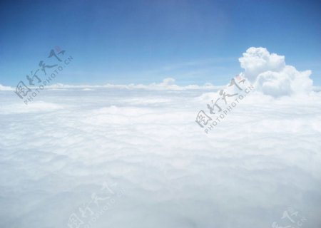 飞机拍摄云海图图片