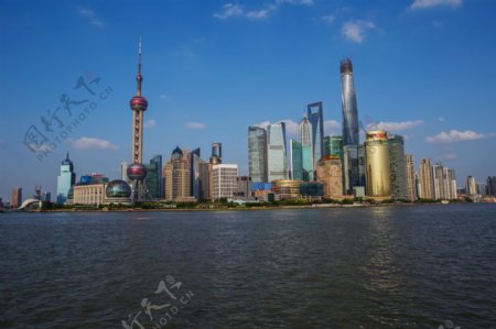 上海陆家嘴日景图片