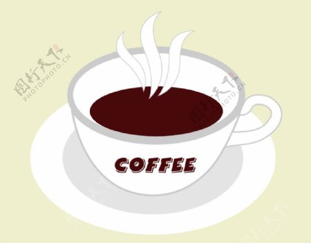 咖啡杯矢量图图片