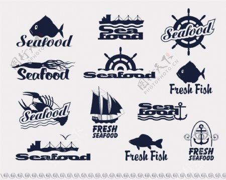 海产品商标图片