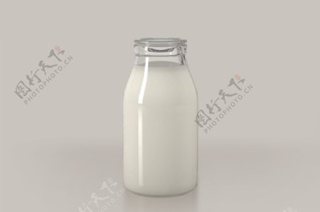 牛奶瓶贴图模板图片