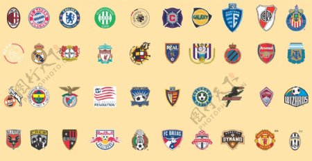 40种世界足球队队徽图片